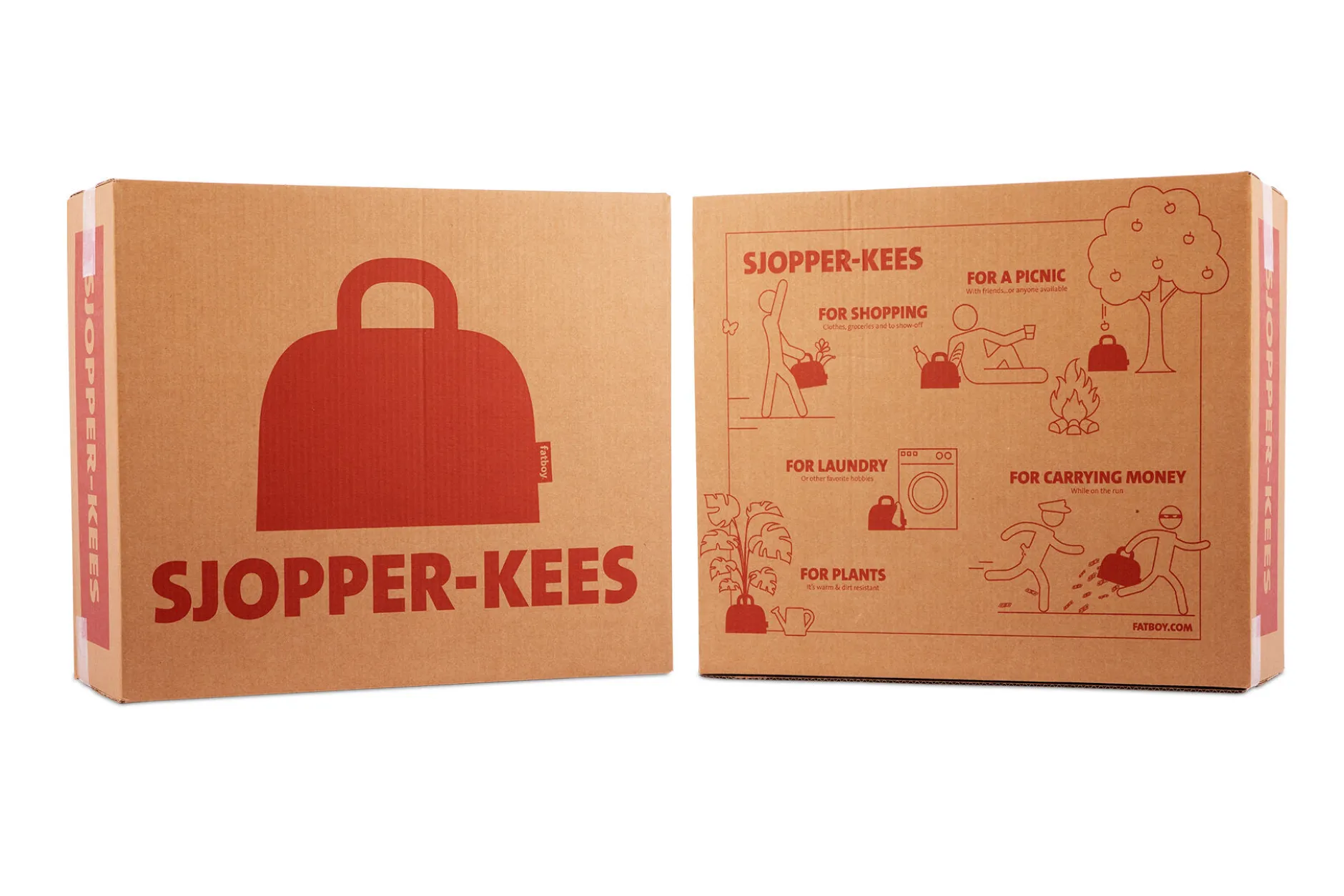 Sjopper-Kees Tasche, rot, 47x17x44 cm