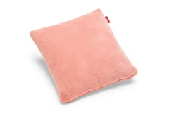 Square Pillow Teddy Kissen aus superweichem Teddy-Stoff, rosa, 50x50 cm