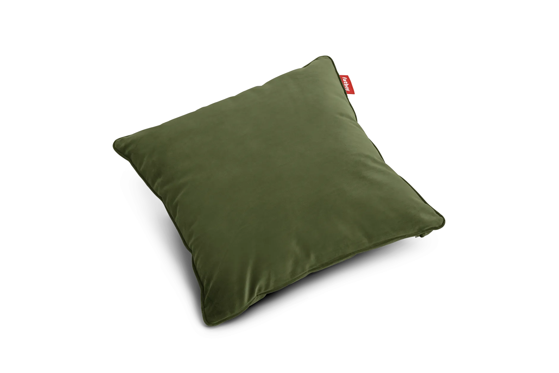 Square Pillow Velvet Dekokissen, grün, 50x50x5 cm
