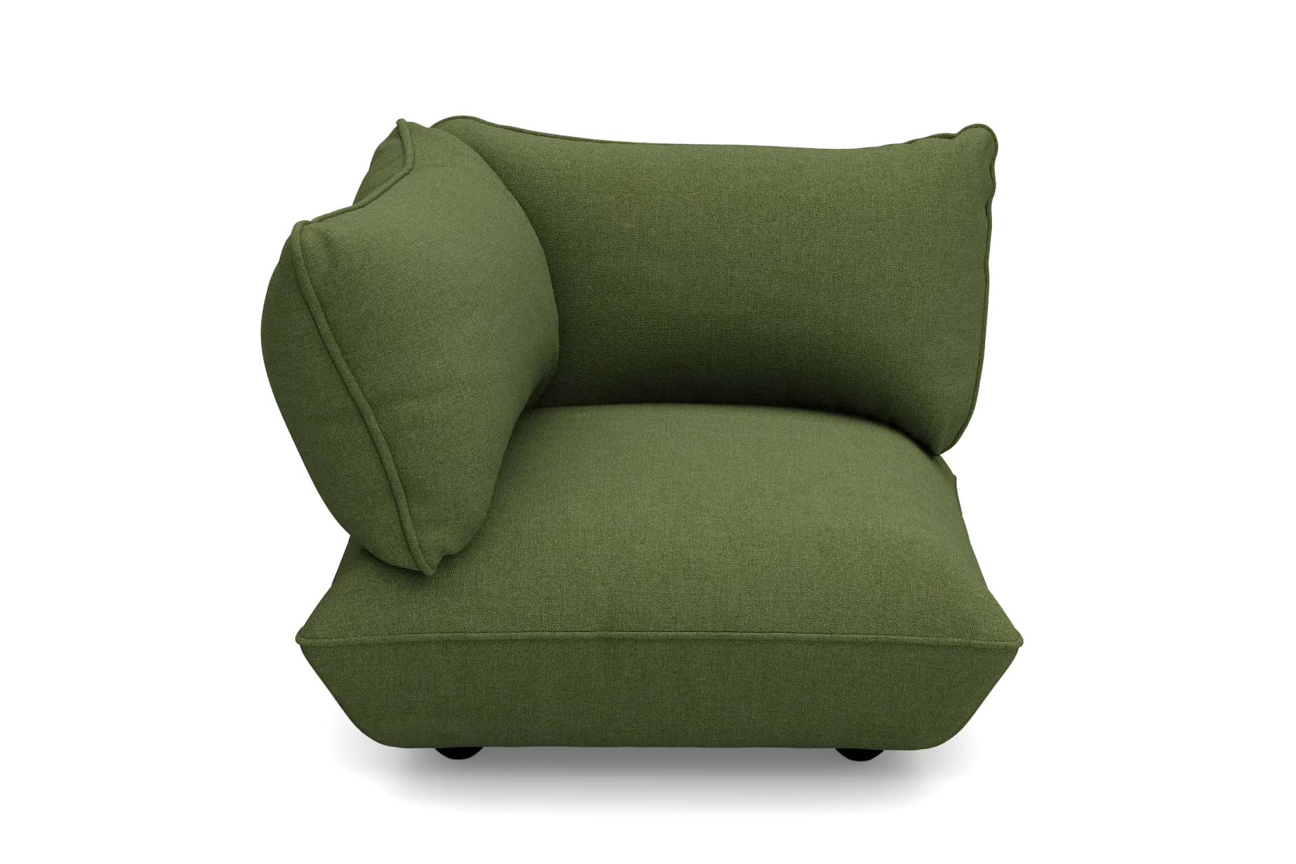 Sumo Corner Seat Boucle Corner Seat, grün, 108x108x90 cm