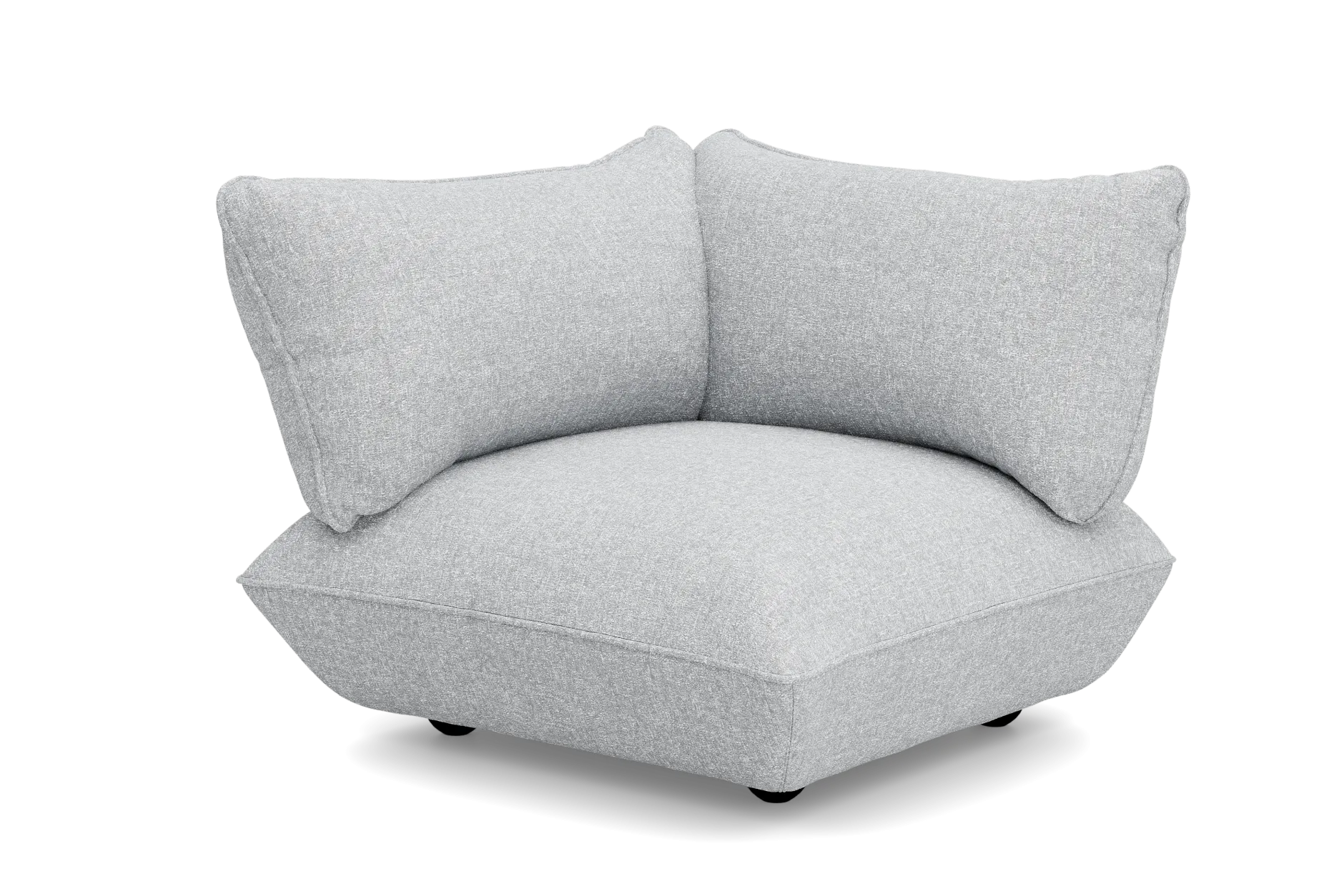 Sumo Corner Seat Boucle Corner Seat, grau, 108x108x90 cm