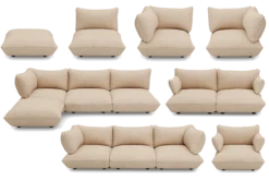 Sumo Corner Seat Left Cord Corner Seat, beige,cm