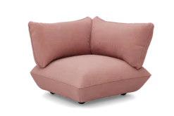 Sumo Corner Seat Right Cord Corner Seat, rosa, 108x108x90 cm