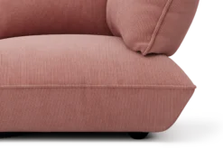 Sumo Corner Seat Right Cord Corner Seat, rosa, 108x108x90 cm