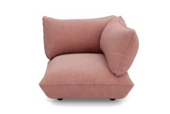 Sumo Corner Seat Right Cord Corner Seat, rosa, 108x108x90 cm