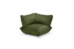 Sumo Corner Seat Velvet Corner Seat, grün, 108x108x90 cm