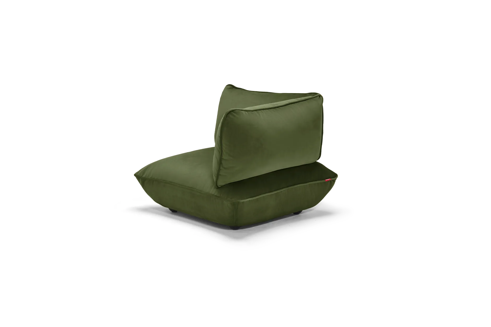 Sumo Corner Seat Velvet Corner Seat, grün, 108x108x90 cm