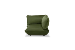 Sumo Corner Seat Velvet Corner Seat, grün, 108x108x90 cm