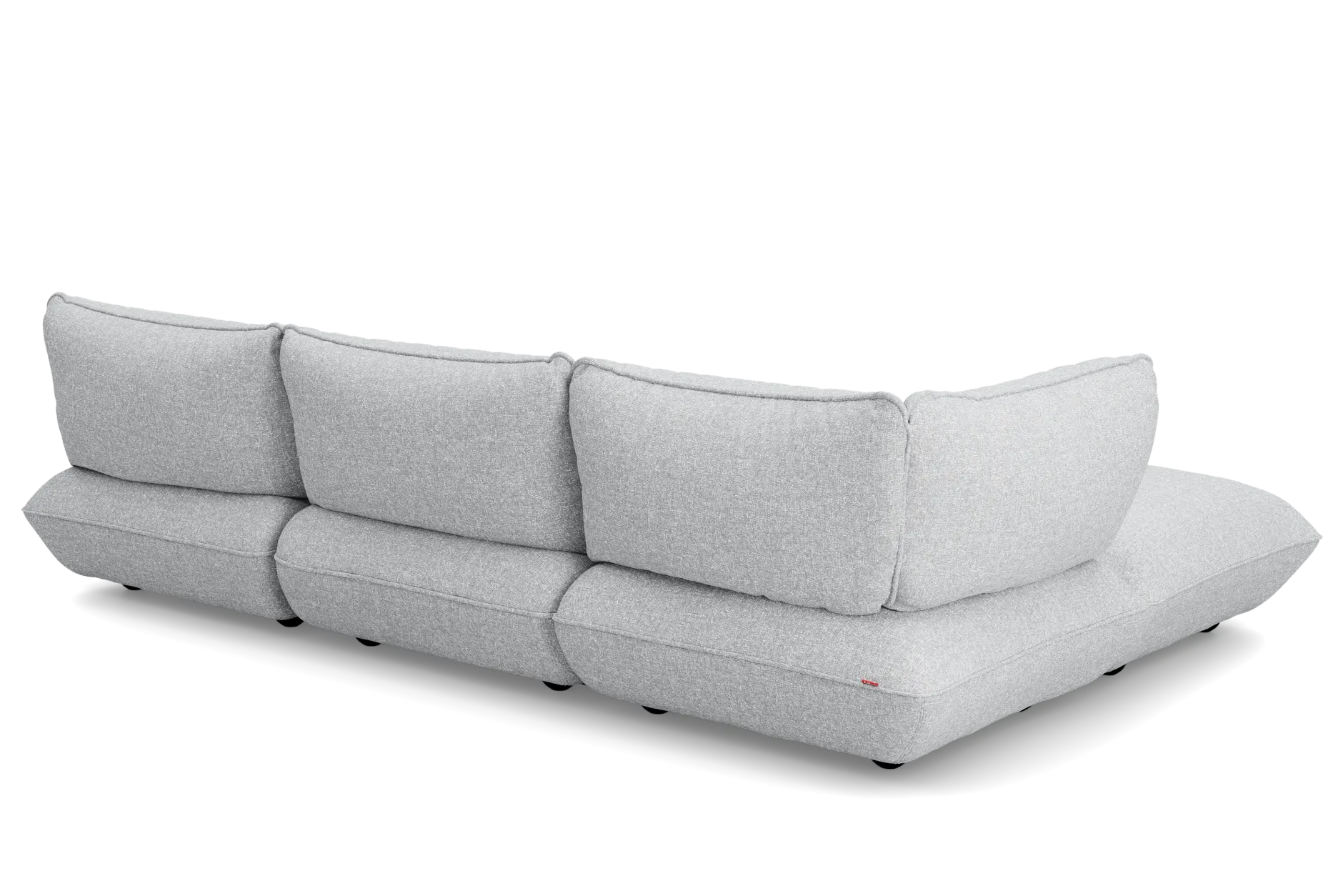 Sumo Corner Sofa Boucle Light Grey Melange Modulares Indoor-Sofa, 301x108x90 cm