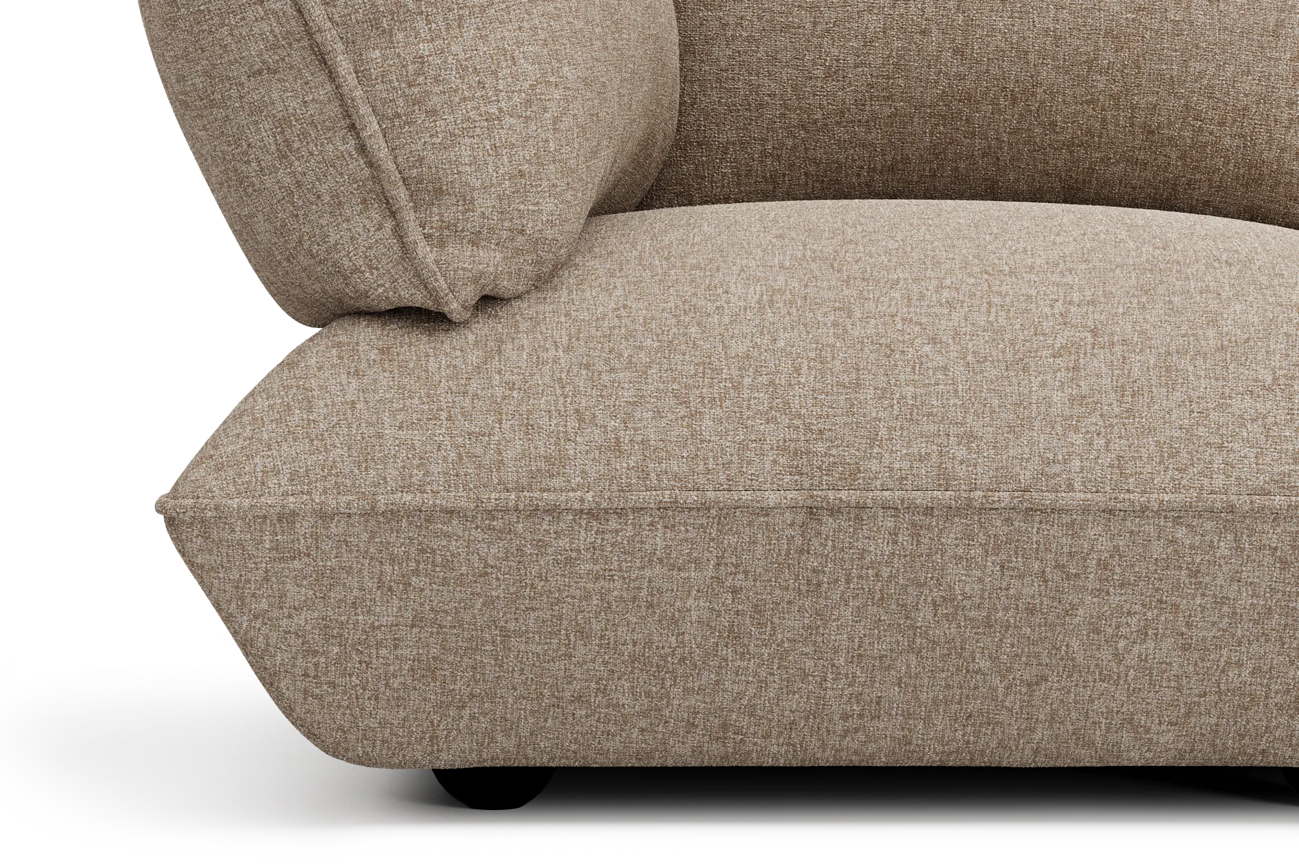 Sumo Corner Sofa Boucle Light Brown Melange Modulares Indoor-Sofa, 301x108x90 cm