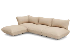 Sumo Corner Sofa Left Cord Beige Modulares Indoor-Sofa, 301x108x90 cm