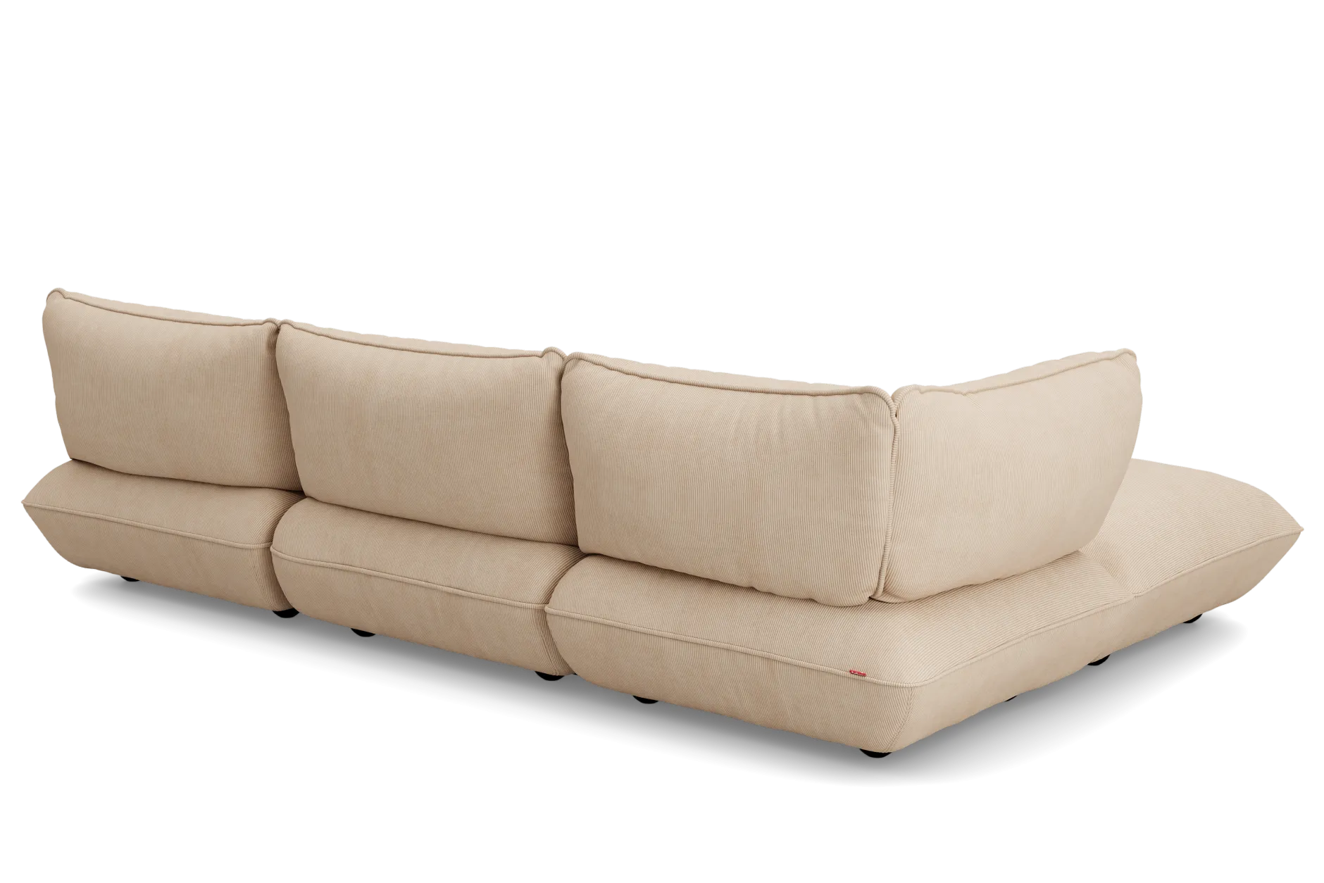 Sumo Corner Sofa Left Cord Beige Modulares Indoor-Sofa, 301x108x90 cm