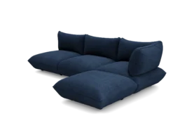Sumo Corner Sofa Right Cord Deep Blue Modulares Indoor-Sofa, 301x108x90 cm