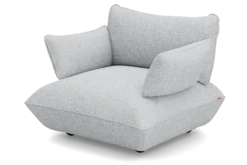 Sumo Loveseat Boucle Light Grey Melange Loveseat, 114x108x90 cm