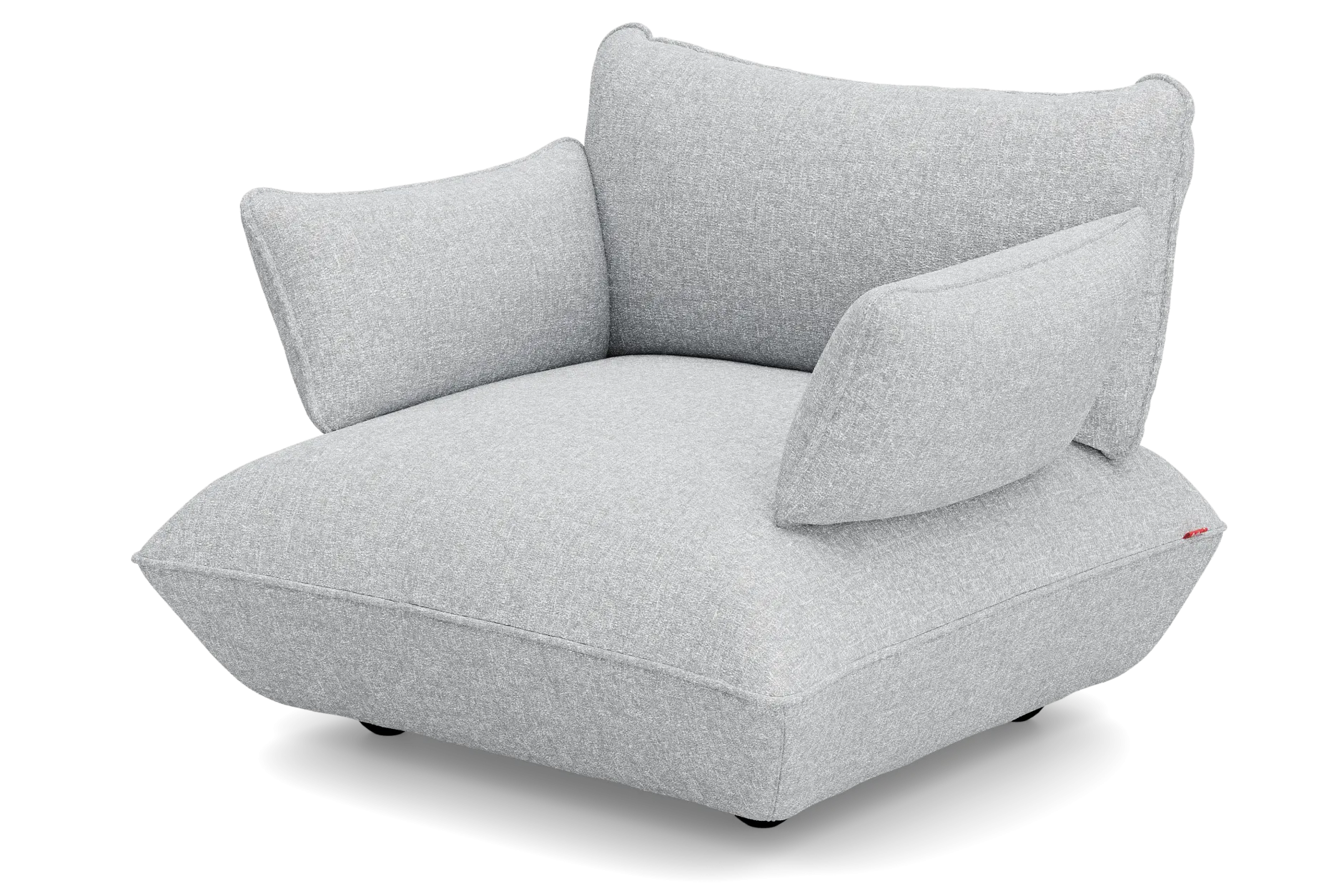 Sumo Loveseat Boucle Light Grey Melange Loveseat, 114x108x90 cm
