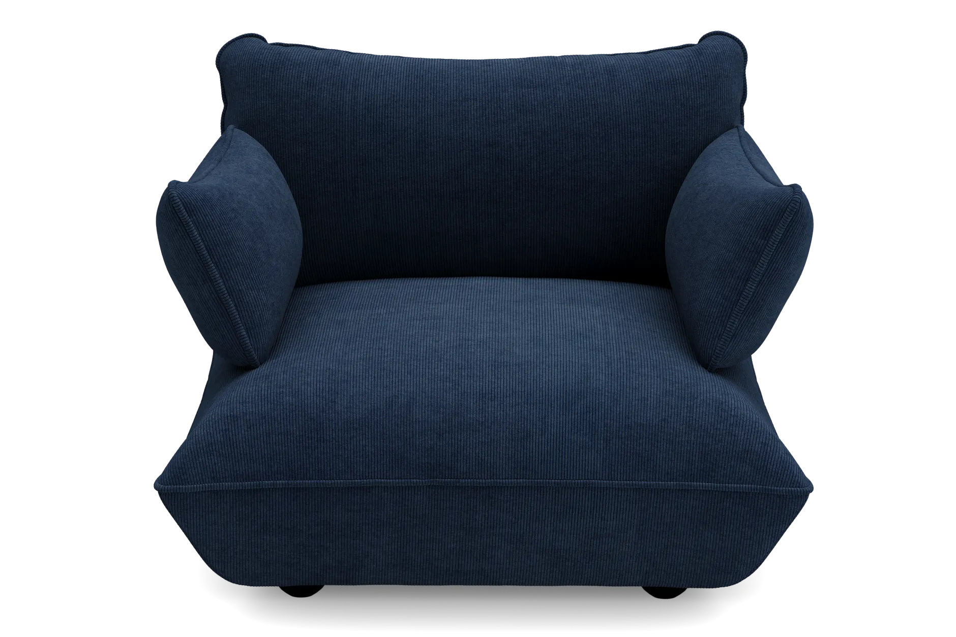 Sumo Loveseat Cord Deep Blue Loveseat, 114x108x90 cm