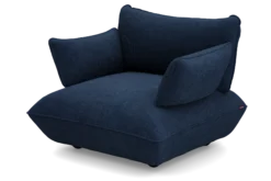 Sumo Loveseat Cord Deep Blue Loveseat, 114x108x90 cm