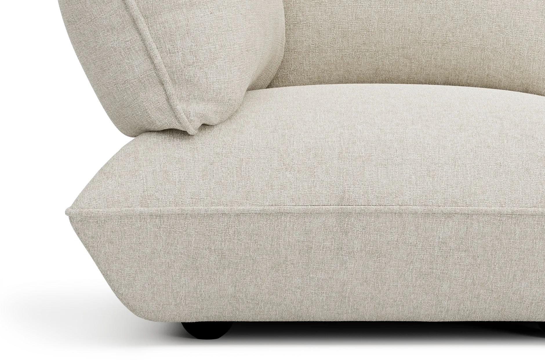 Sumo Sofa Grand Boucle Beige Modulares Indoor-Sofa, 301x108x90 cm