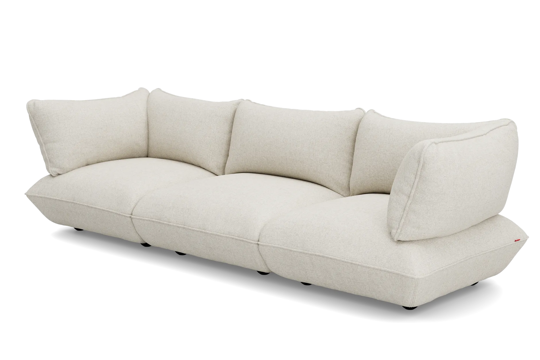 Sumo Sofa Grand Boucle Beige Modulares Indoor-Sofa, 301x108x90 cm