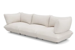 Sumo Sofa Grand Boucle Creme Modulares Indoor-Sofa, 301x108x90 cm