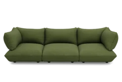 Sumo Sofa Grand Boucle Leaf Green Modulares Indoor-Sofa, 301x108x90 cm