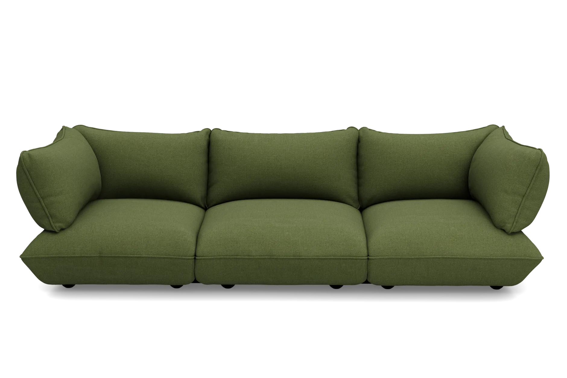 Sumo Sofa Grand Boucle Leaf Green Modulares Indoor-Sofa, 301x108x90 cm
