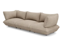 Sumo Sofa Grand Boucle Light Brown Melange Modulares Indoor-Sofa, 301x108x90 cm