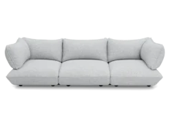 Sumo Sofa Grand Boucle Light Grey Melange Modulares Indoor-Sofa, 301x108x90 cm