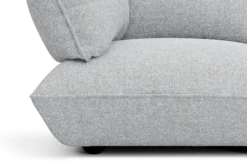 Sumo Sofa Grand Boucle Light Grey Melange Modulares Indoor-Sofa, 301x108x90 cm