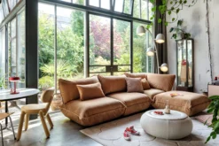 Sumo Sofa Grand Velvet Almond Modulares Indoor-Sofa, 301x108x90 cm