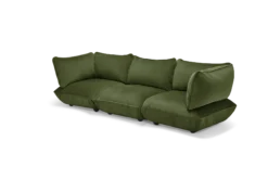 Sumo Sofa Grand Velvet Deep Green Modulares Indoor-Sofa, 301x108x90 cm