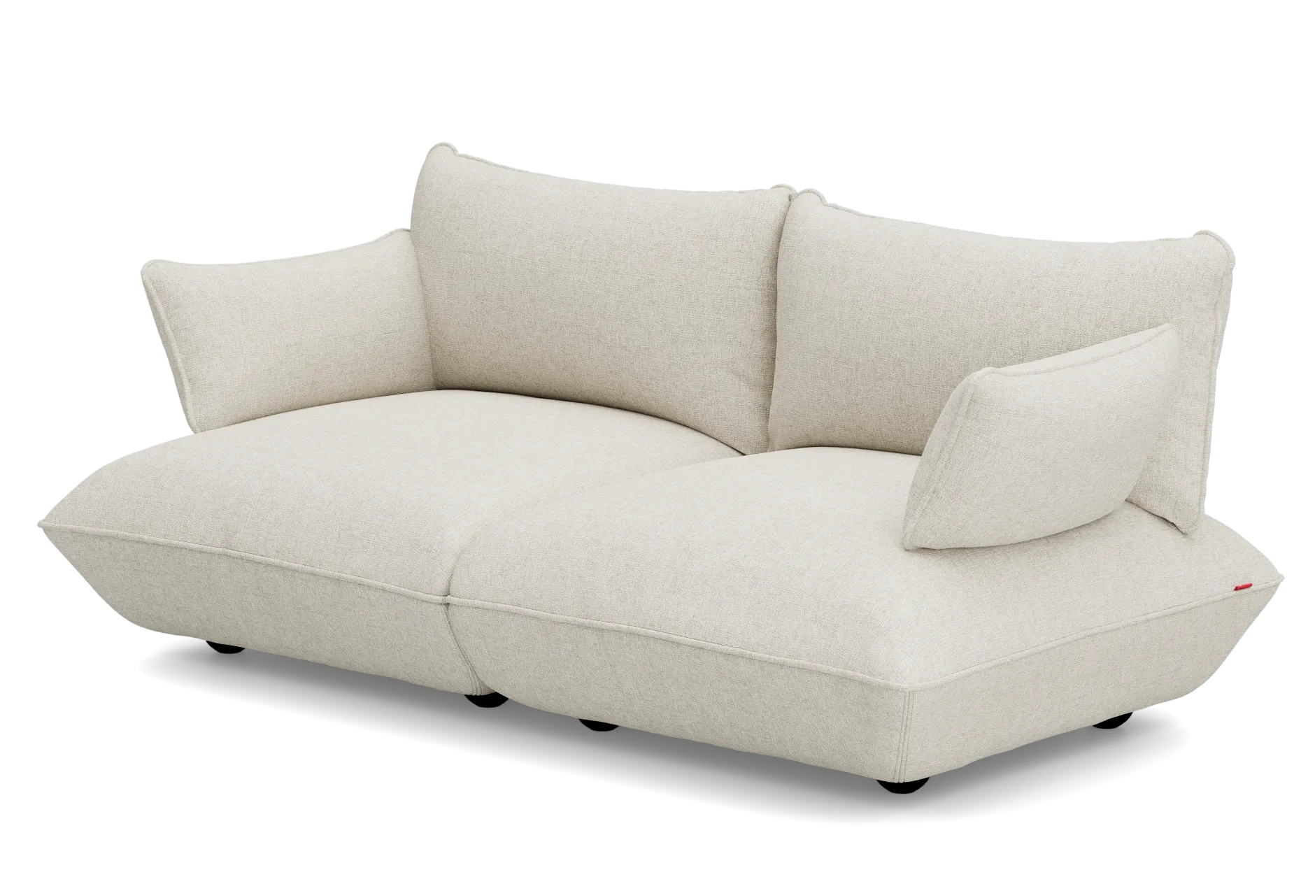 Sumo Sofa Medium Boucle Beige Modulares Indoor-Sofa, 210.5x108x90 cm