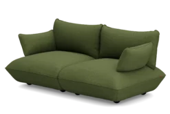 Sumo Sofa Medium Boucle Leaf Green Modulares Indoor-Sofa, 210.5x108x90 cm