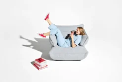 Sumo Sofa Medium Boucle Light Grey Melange Modulares Indoor-Sofa, 210.5x108x90 cm