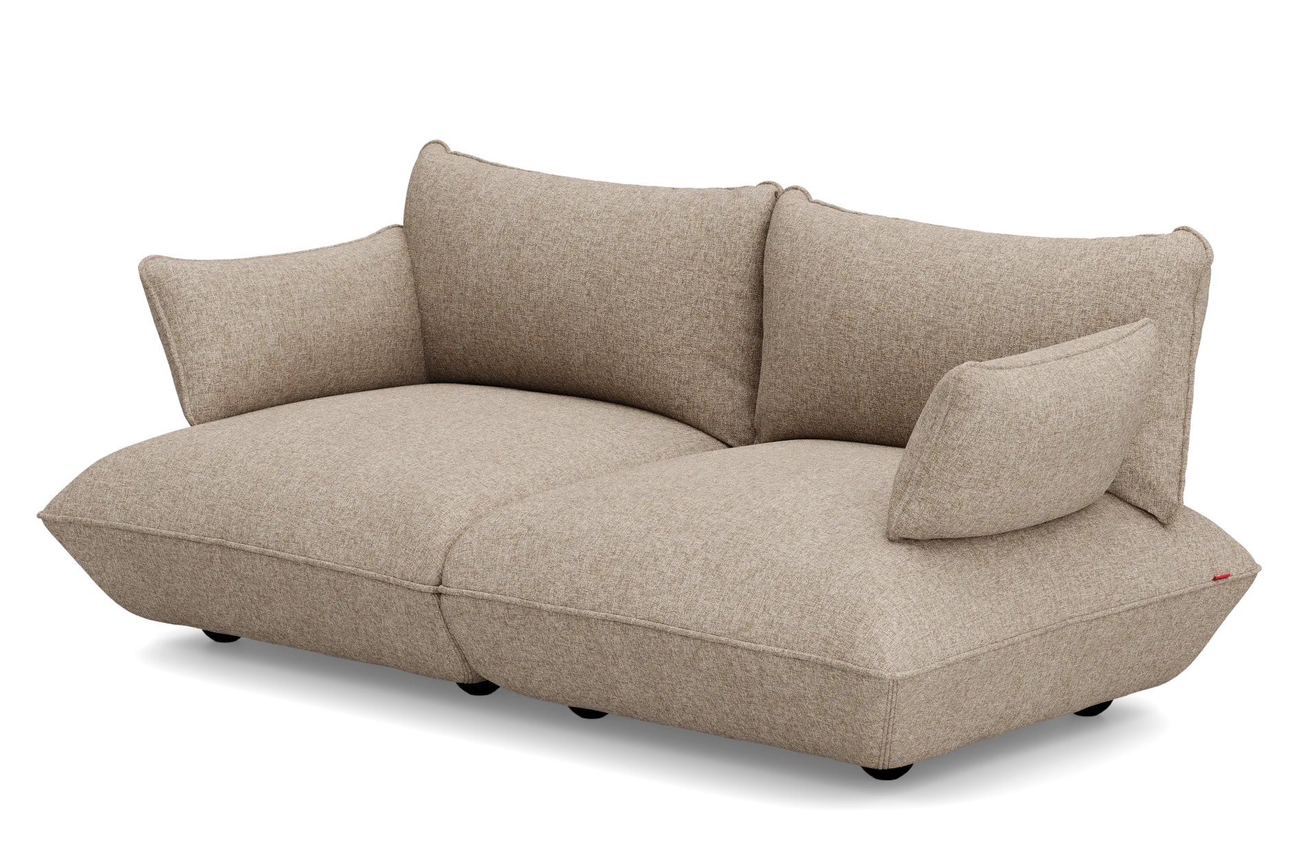 Sumo Sofa Medium Boucle Light Brown Melange Modulares Indoor-Sofa, 210.5x108x90 cm