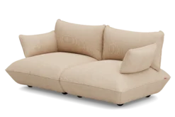 Sumo Sofa Medium Cord Beige Modulares Indoor-Sofa, 210.5x108x90 cm