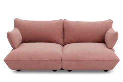 Sumo Sofa Medium Cord Soft Pink Modulares Indoor-Sofa, 210.5x108x90 cm