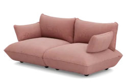 Sumo Sofa Medium Cord Soft Pink Modulares Indoor-Sofa, 210.5x108x90 cm