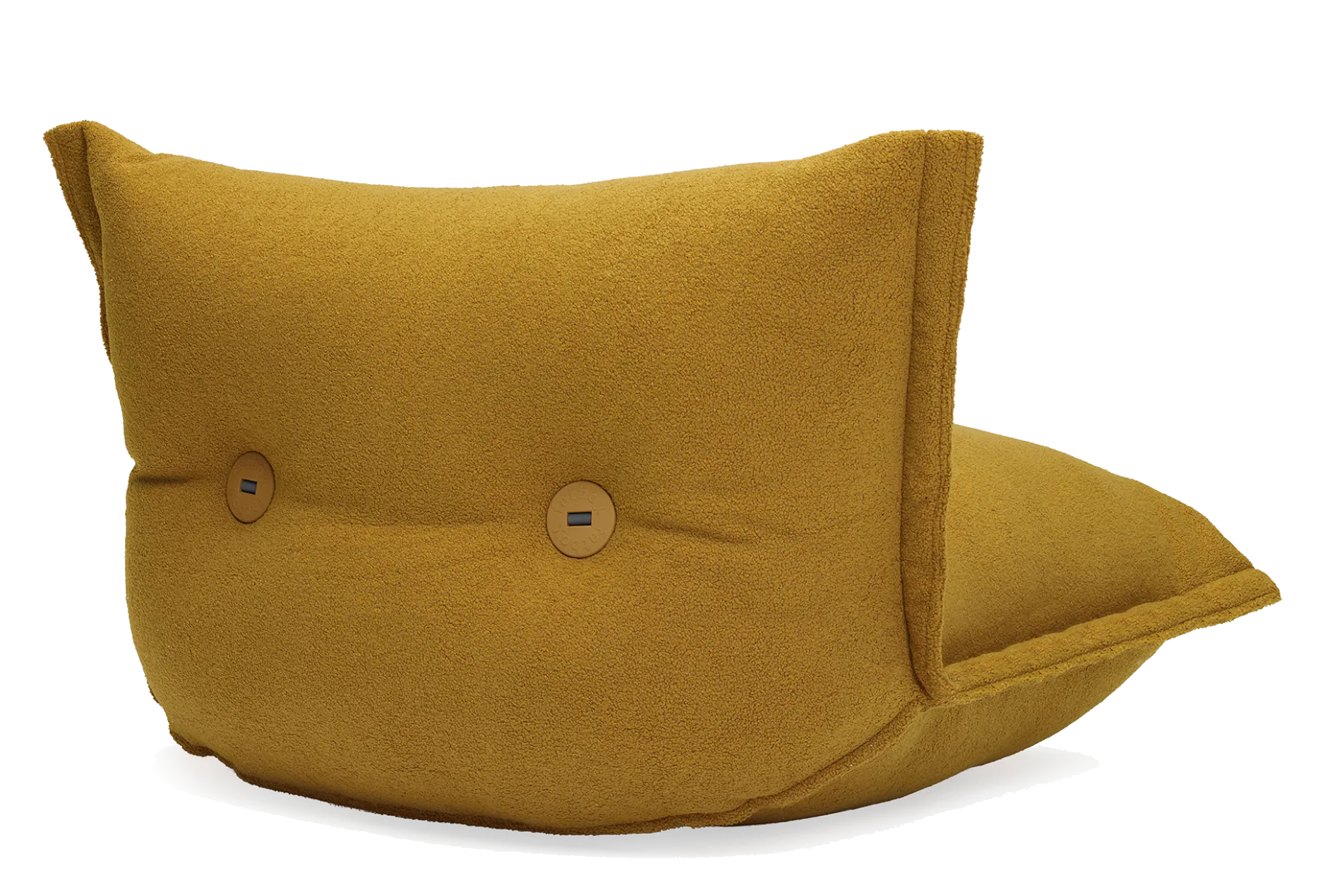 the BonBaron Sherpa Loungesessel, gold, 120x120x75 cm