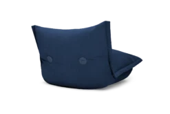 the BonBaron Slim Cord Loungesessel, blau, 102x85x75 cm