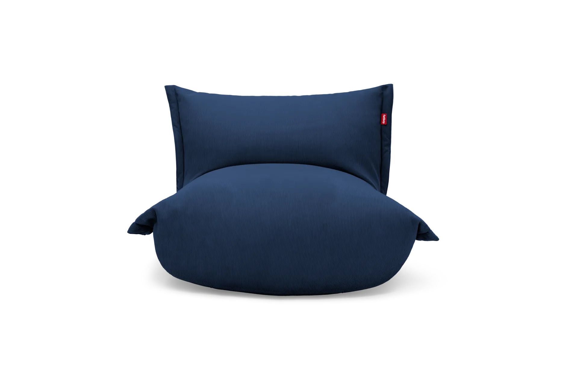 the BonBaron Slim Cord Loungesessel, blau, 102x85x75 cm