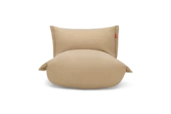 the BonBaron Slim Cord Loungesessel, beige, 102x85x75 cm