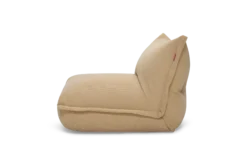 the BonBaron Slim Cord Loungesessel, beige, 102x85x75 cm