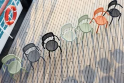 Toní Armchair Gartenstuhl mit Armlehne, grün, 59.5x54.5x80.5 cm