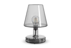 Transloetje Kabellose Tischlampe, grau, 16x16x22.5 cm